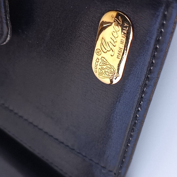 AUTHENTIC c'80s GUCCI Bi-fold Wallet - Picture 6 of 16